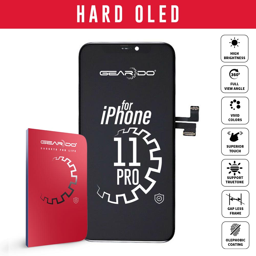 GD Premium Hard OLED LCD Touch Screen Assembly+ Frame For iPhone 11 Pro