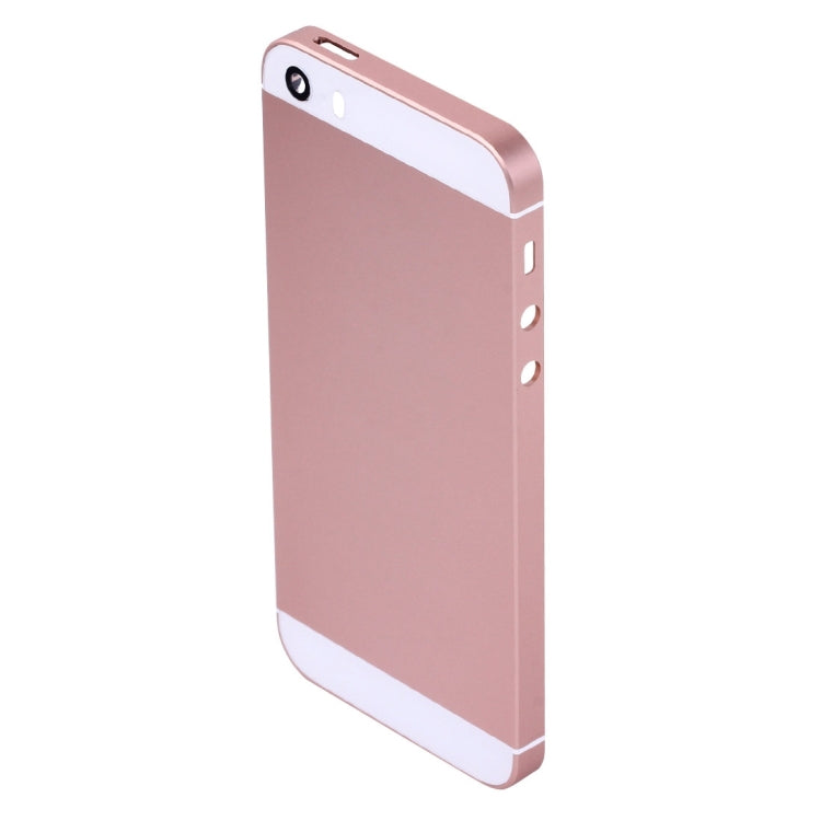 5 in 1 for iPhone SE Original (Back Cover + Card Tray + Volume Control Key + Power Button + Mute Switch Vibrator Key) Full Assembly Housing Cover