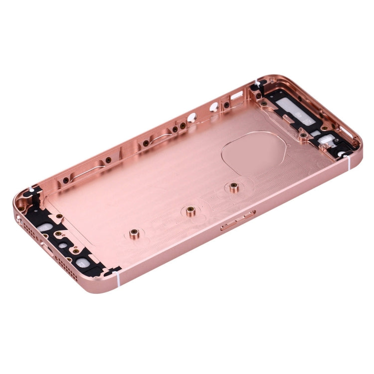 5 in 1 for iPhone SE Original (Back Cover + Card Tray + Volume Control Key + Power Button + Mute Switch Vibrator Key) Full Assembly Housing Cover