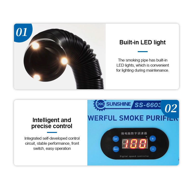 SUNSHINE SS-6603 Smo PurifcationLaser Machine Fume Filter
