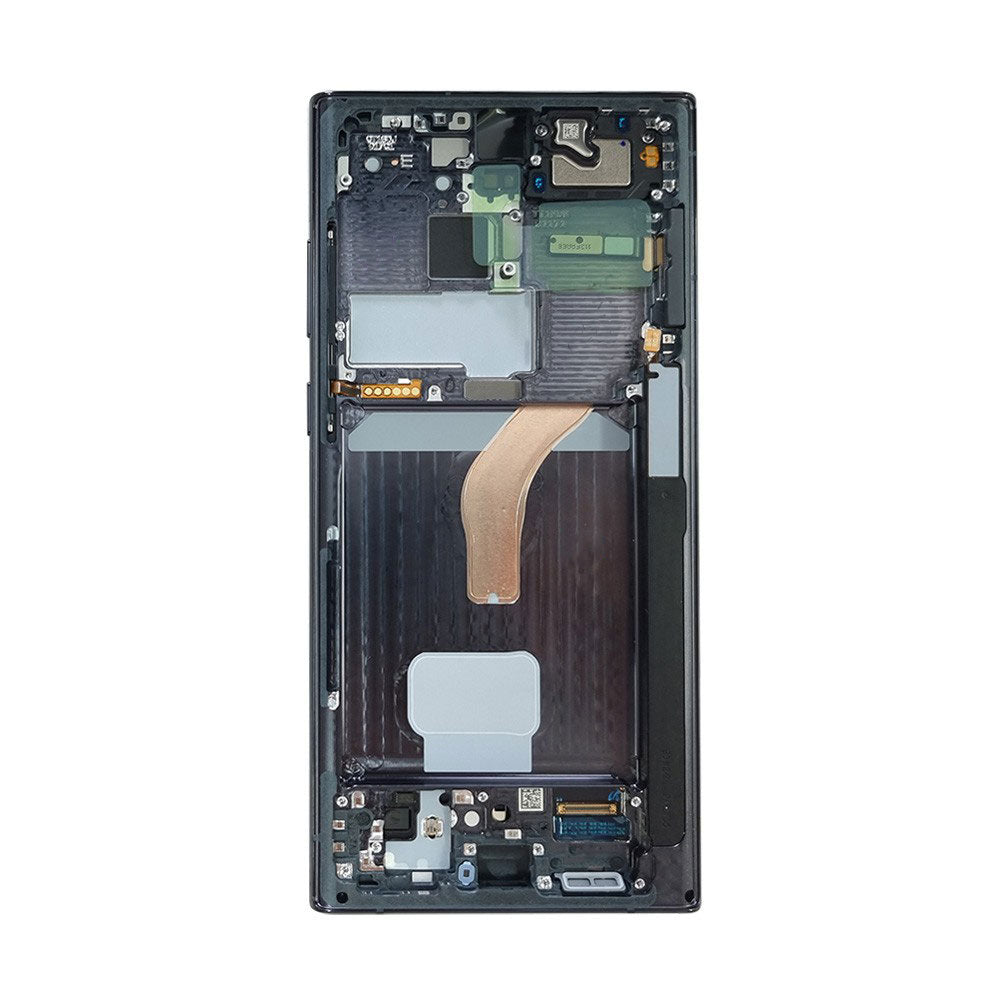 LCD Digitizer Screen Assembly with Frame Service Pack Replacement for Galaxy S22 Ultra 5G S908
