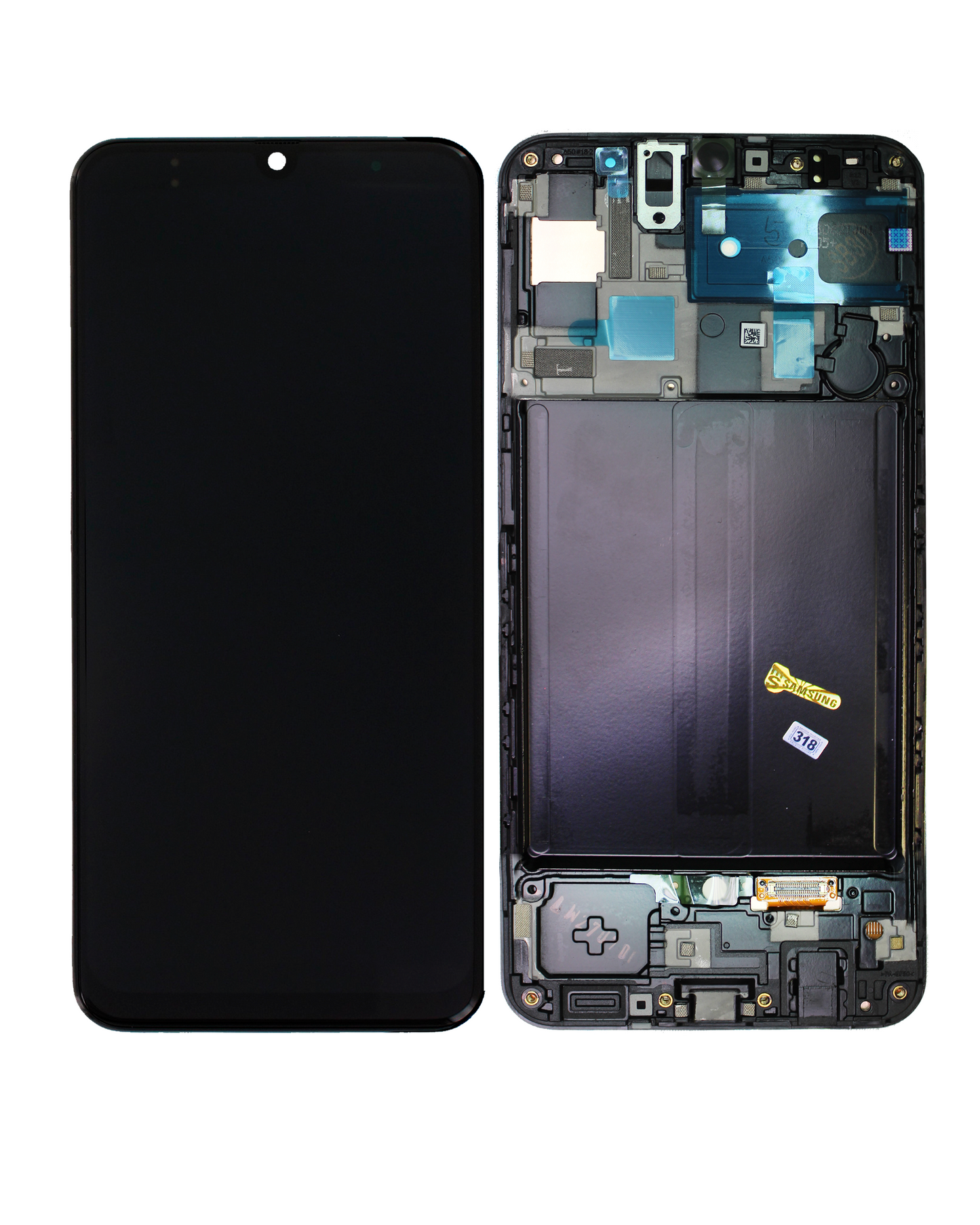 LCD Digitizer Screen Assembly with Frame Service Pack for Galaxy A50 2019 A505