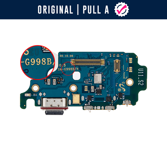 Charging Port Flex PCB Board Replacement for Galaxy S21 Ultra G998B Original Pull-A