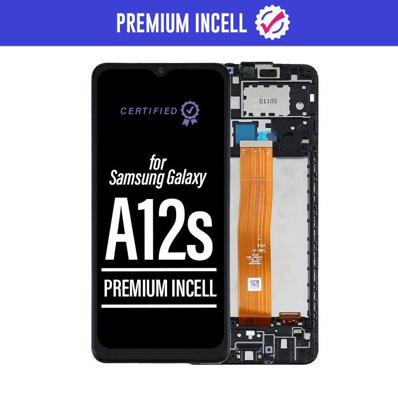 Premium Incell LCD Touch Screen Assembly + Frame For Galaxy A12s 127