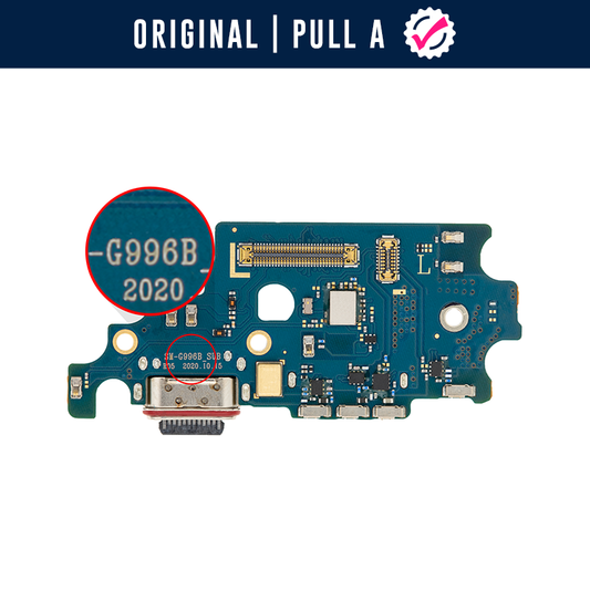 Charging Port Flex PCB Board Replacement for Galaxy S21 Plus G996B Original Pull-A