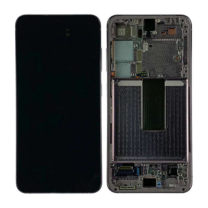 LCD Digitizer Screen Assembly with Frame Service Pack Replacement for Galaxy S23 5G SM-S911B