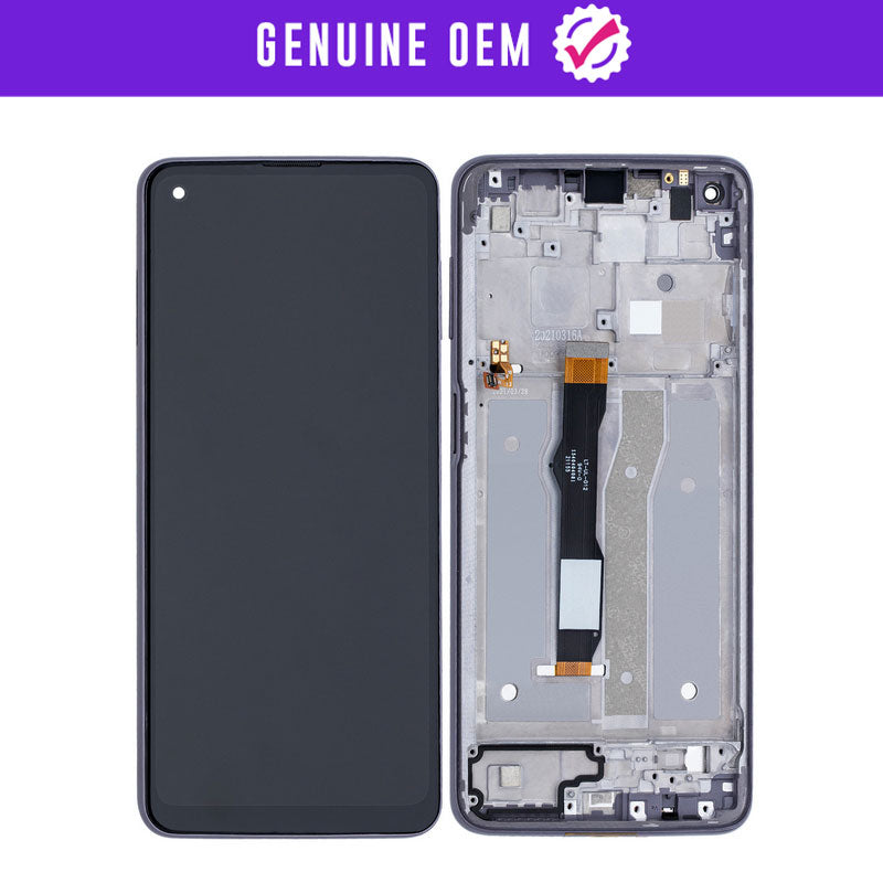 Genuine OEM LCD Assembly With Frame Compatible For Motorola Moto G8 Power (XT2041-1 / XT2041-3 / 2020)  (Vulcan)