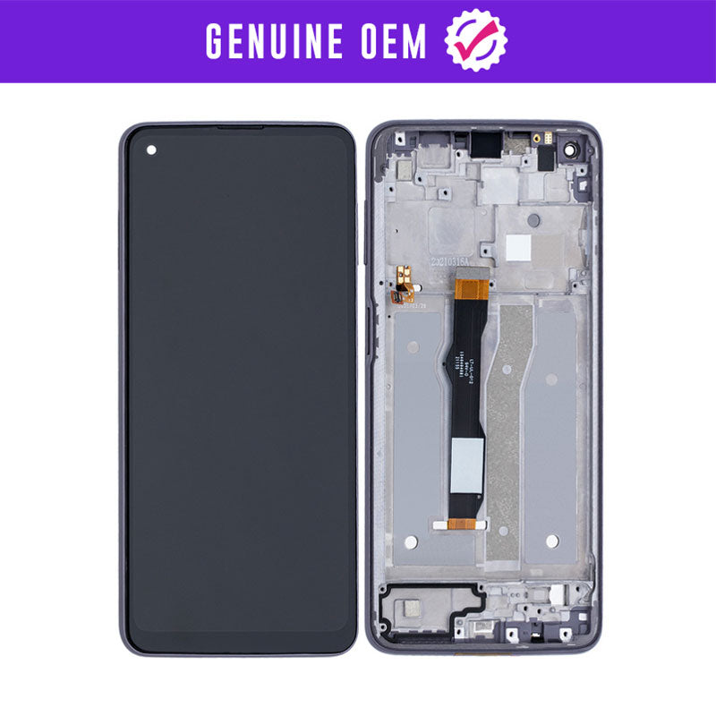 Genuine OEM LCD Assembly With Frame Compatible For Motorola Moto G Power (XT2117 / 2021)