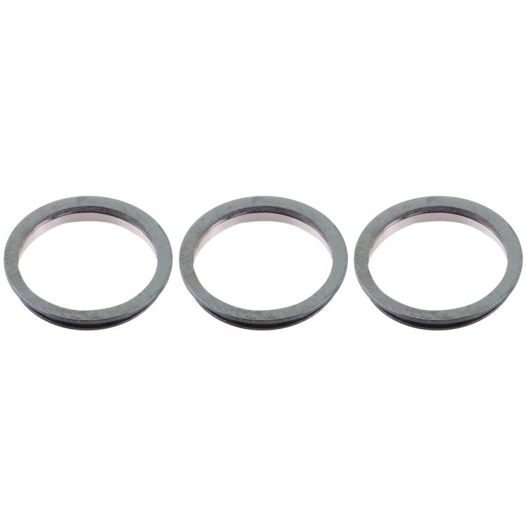 3 PCS Rear Camera Glass Lens Metal Protector Hoop Ring for iPhone 12 Pro