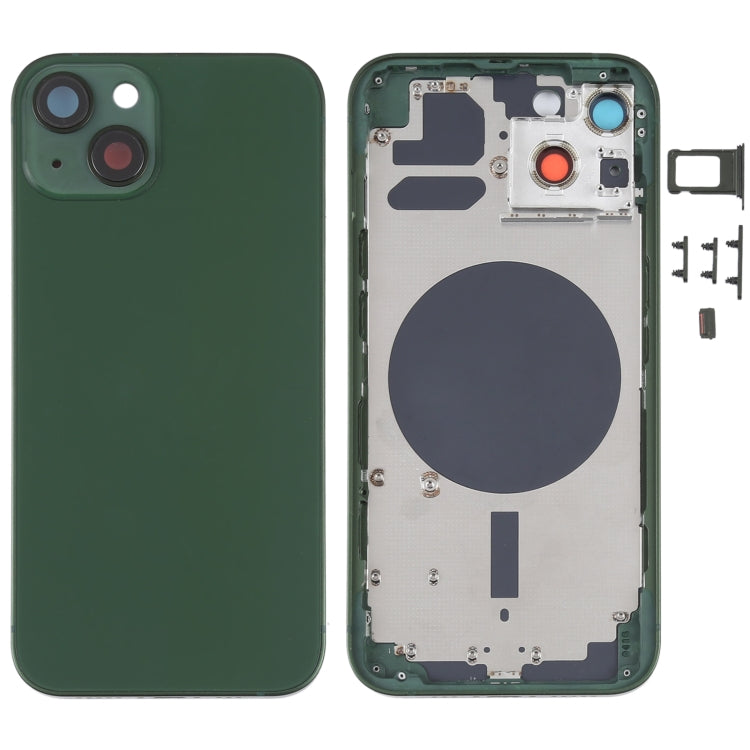 Back Housing Cover with SIM Card Tray & Side  Keys & Camera Lens for iPhone 13