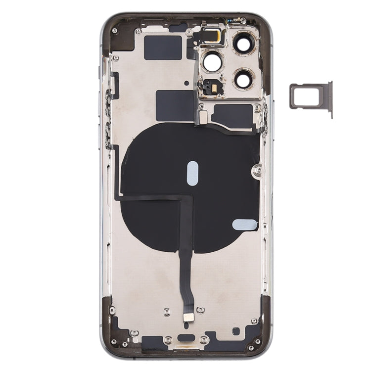 Battery Back Cover (with Side Keys & Card Tray & Power + Volume Flex Cable & Wireless Charging Module) for iPhone 11 Pro