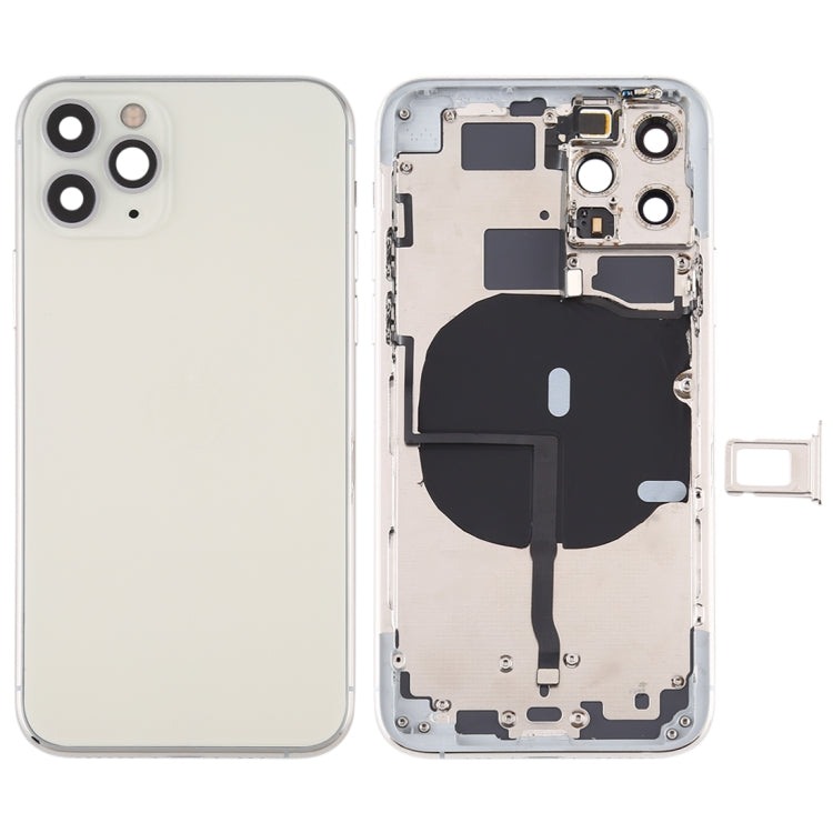 Battery Back Cover (with Side Keys & Card Tray & Power + Volume Flex Cable & Wireless Charging Module) for iPhone 11 Pro Max