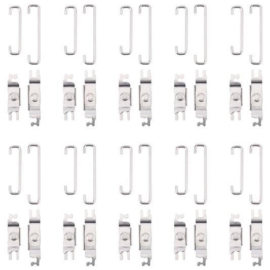 10 Sets Power/Volume Internal Badge Holder and U Spring Hooks for iPhone X-13 Pro Max