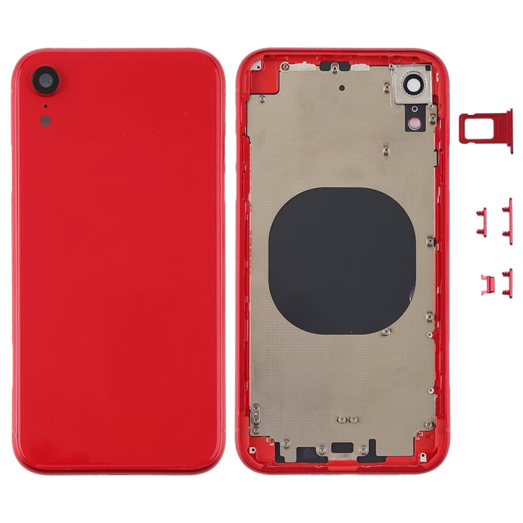 Back Housing Cover with Camera Lens & SIM Card Tray & Side Keys for iPhone XR