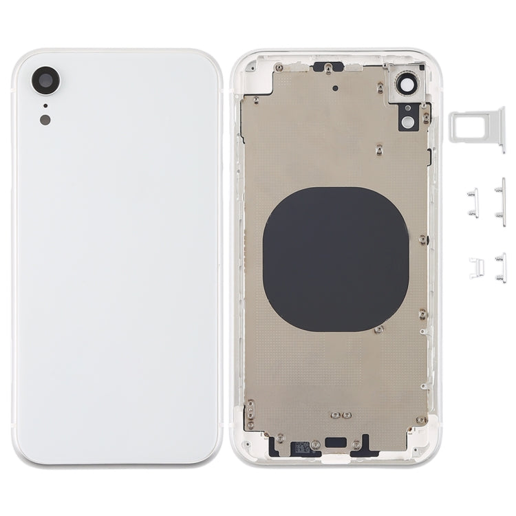 Back Housing Cover with Camera Lens & SIM Card Tray & Side Keys for iPhone XR