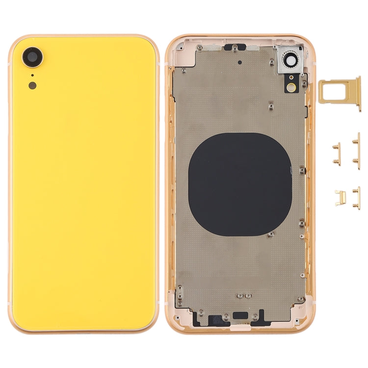 Back Housing Cover with Camera Lens & SIM Card Tray & Side Keys for iPhone XR