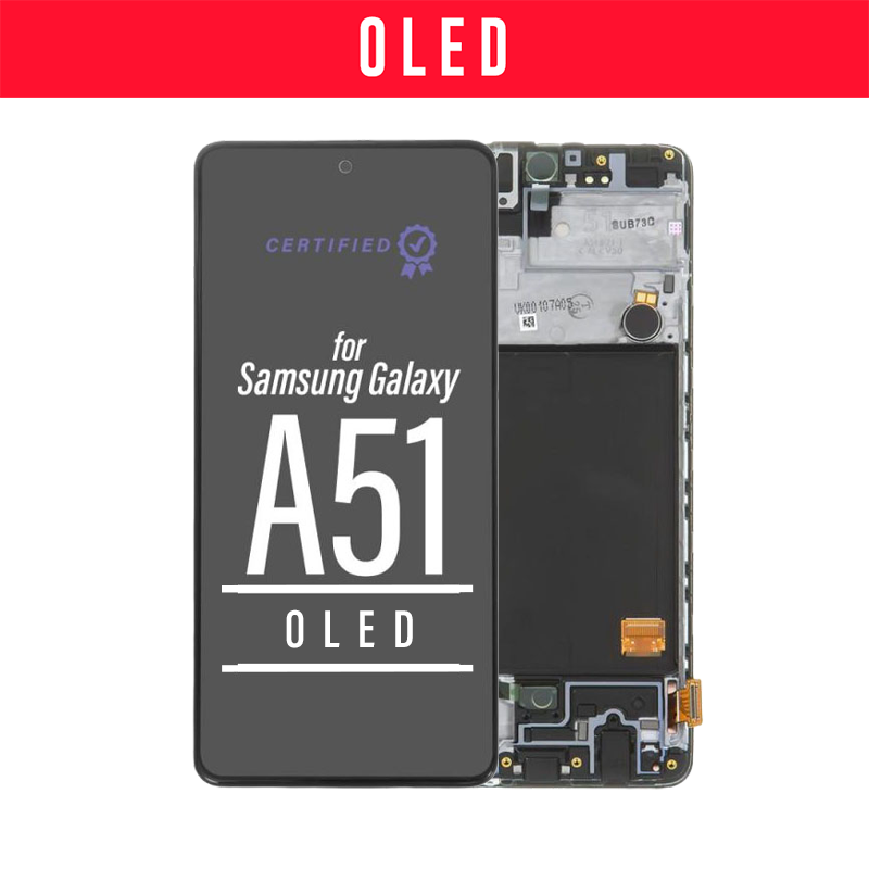 Premium OLED LCD Touch Screen Assembly + Frame Compatible For Galaxy A51 2020 A515