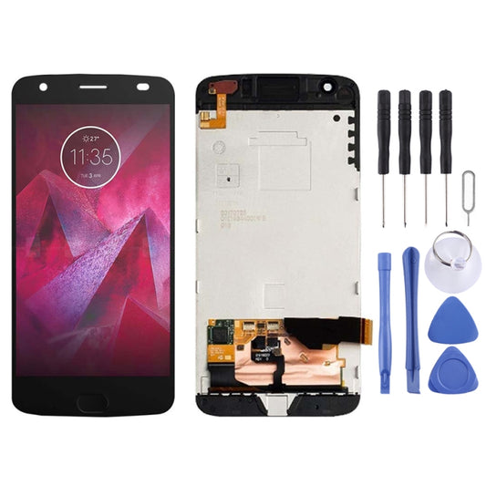 LCD Touch Screen Digitizer Assembly + Frame for Motorola Moto Z2 Force XT1789