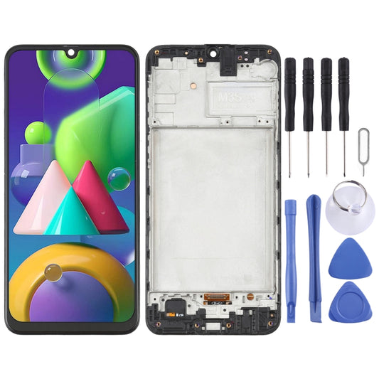 Premium OEM OLED LCD Touch Screen Assembly + Frame for Samsung Galaxy M21 SM-M215