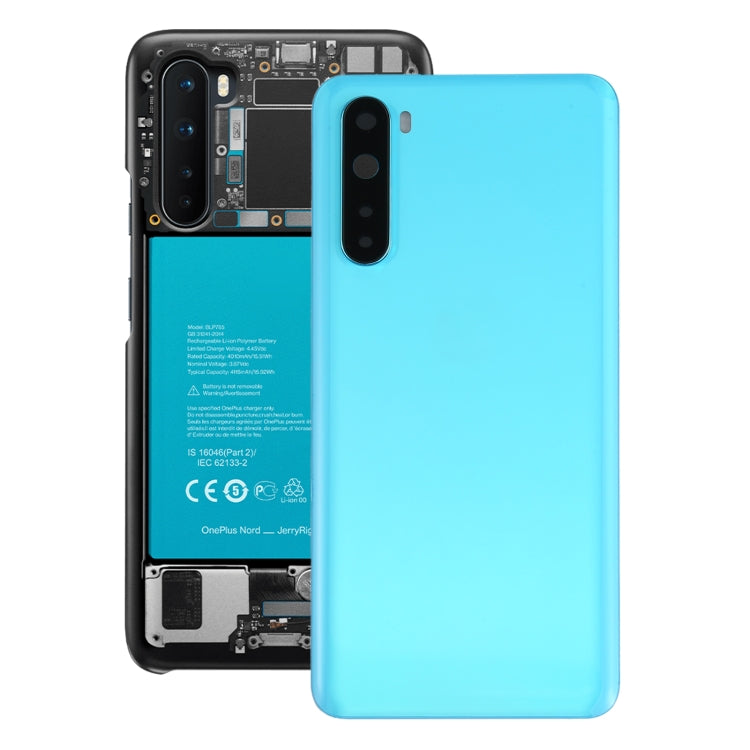 For OnePlus Nord Battery Back Cover with Camera Lens Cover