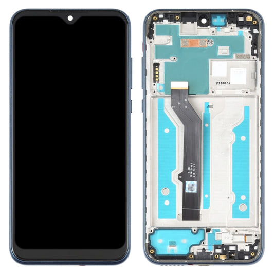 LCD Screen and Digitizer Full Assembly with Frame for Motorola Moto E (2020)