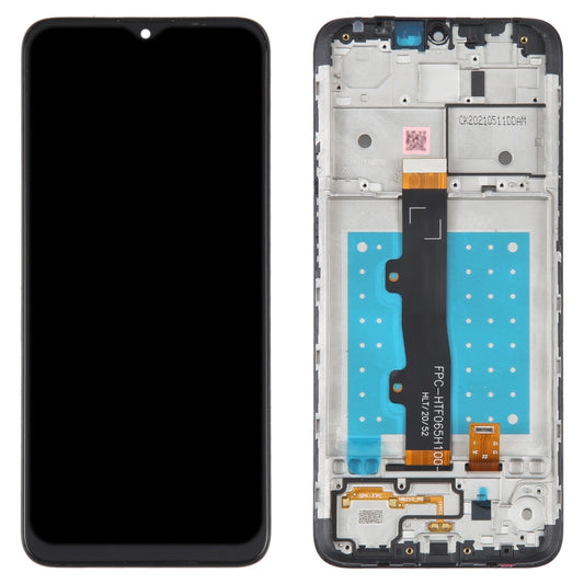 LCD Screen and Digitizer Full Assembly with Frame for Motorola Moto E7