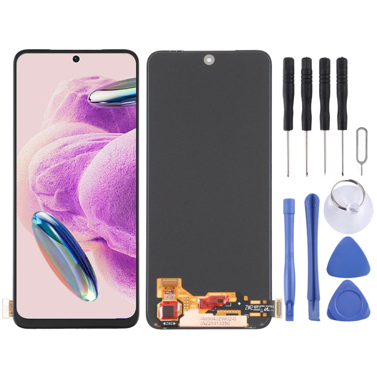 Original AMOLED LCD Touch Screen Assembly + Frame For Xiaomi Redmi Note 12S