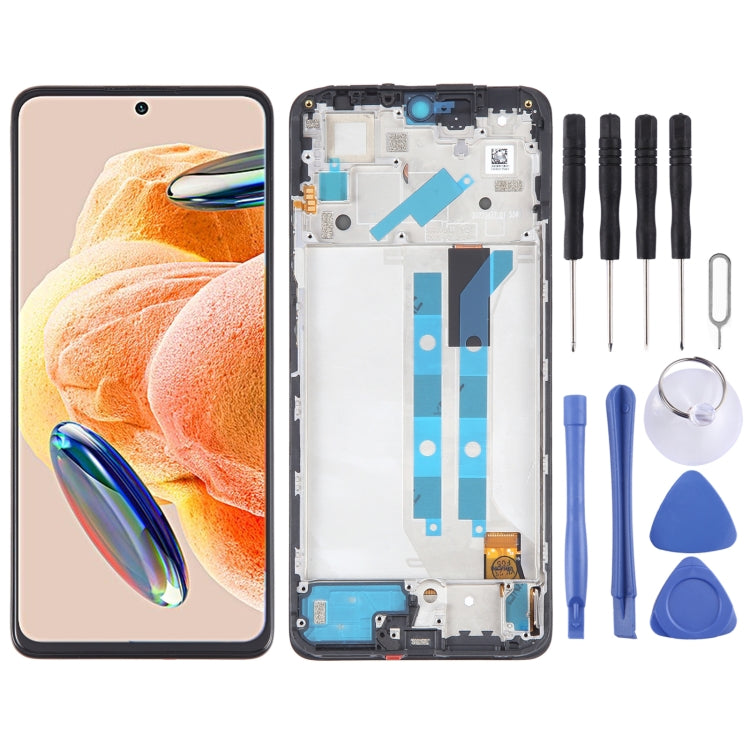 Original OLED LCD Touch Screen Assembly + Frame For Xiaomi Redmi Note 12 Pro 4G