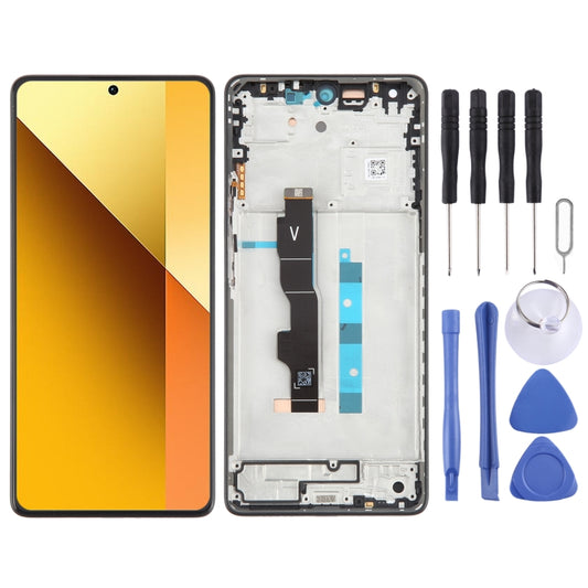 Original AMOLED LCD Touch Screen Assembly + Frame For Xiaomi Redmi Note 13 5G