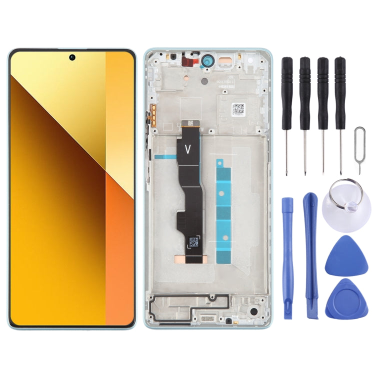 Original AMOLED LCD Touch Screen Assembly + Frame For Xiaomi Redmi Note 13 5G