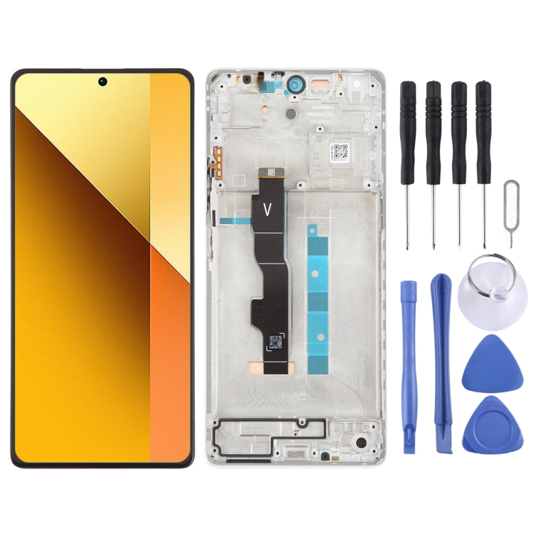 Original AMOLED LCD Touch Screen Assembly + Frame For Xiaomi Redmi Note 13 5G