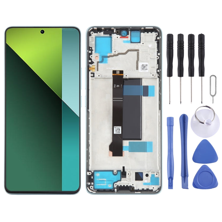 Original AMOLED LCD Touch Screen Assembly + Frame For Xiaomi Redmi Note 13 Pro 5G