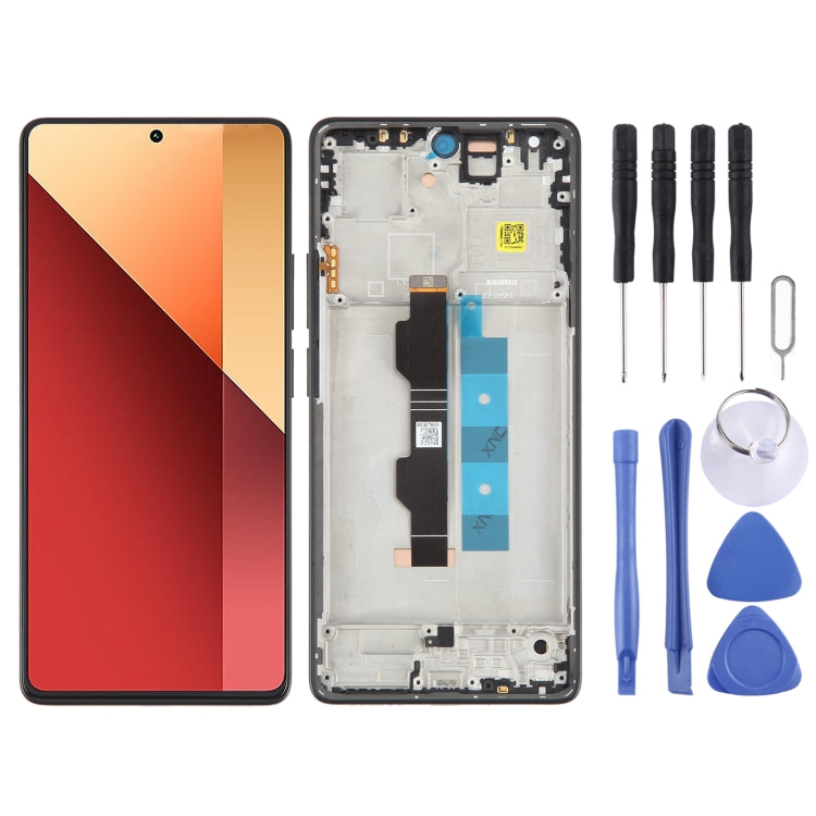 Original AMOLED LCD Touch Screen Assembly + Frame For Xiaomi Redmi Note 13 Pro 4G