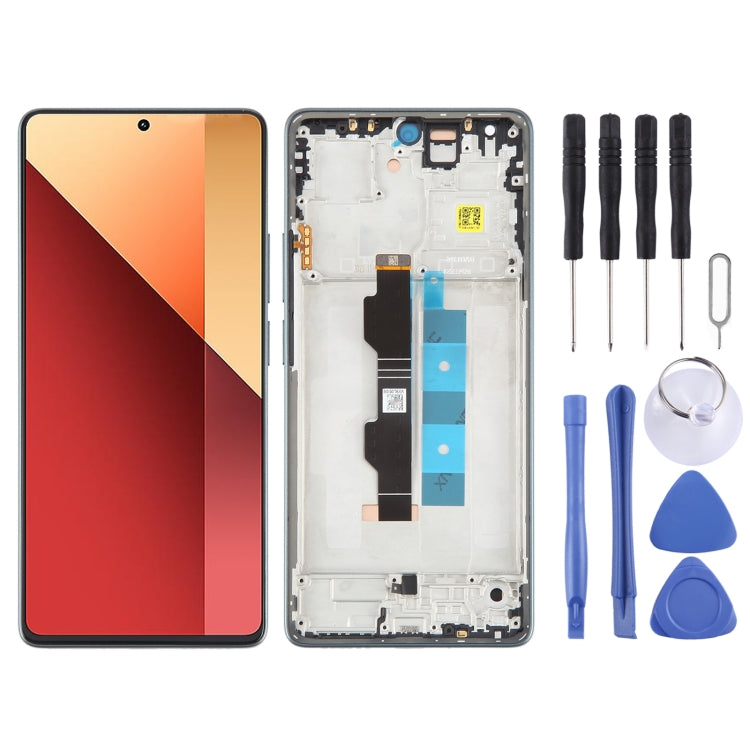 Original AMOLED LCD Touch Screen Assembly + Frame For Xiaomi Redmi Note 13 Pro 4G