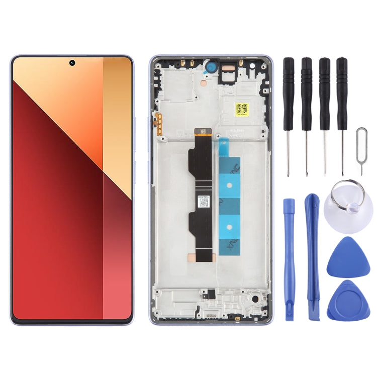 Original AMOLED LCD Touch Screen Assembly + Frame For Xiaomi Redmi Note 13 Pro 4G