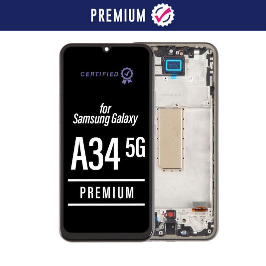 Original Premium Incell LCD Touch Screen + Frame For Samsung Galaxy A34 5G