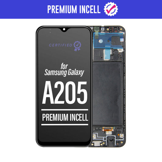 Premium Incell LCD Touch Screen Assembly + Frame For Galaxy A20 2019 A205