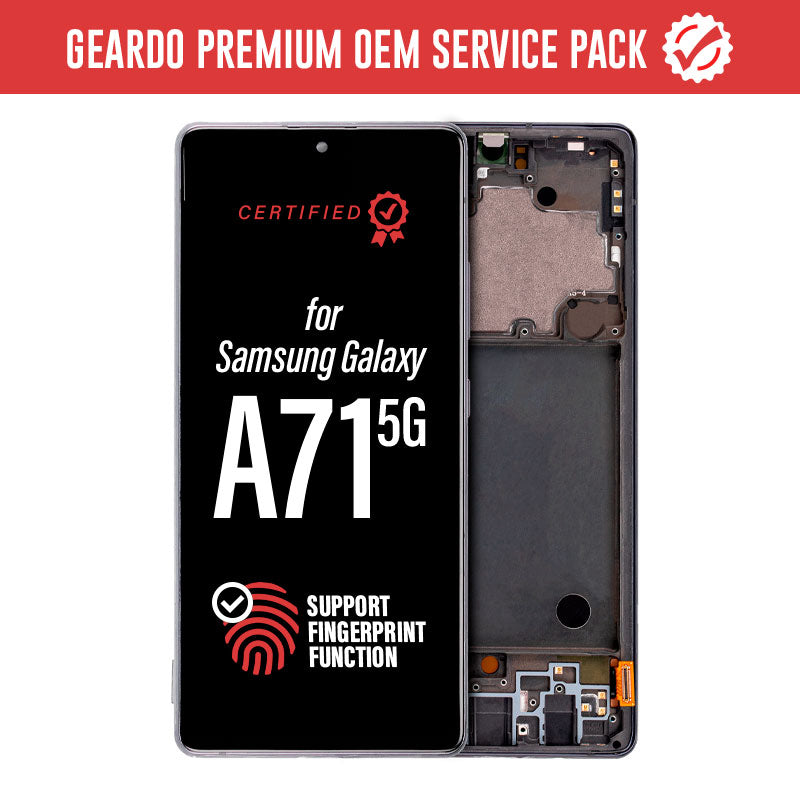 Premium OEM OLED Service Pack LCD Touch Screen Assembly With Frame for Galaxy A71 5G A716