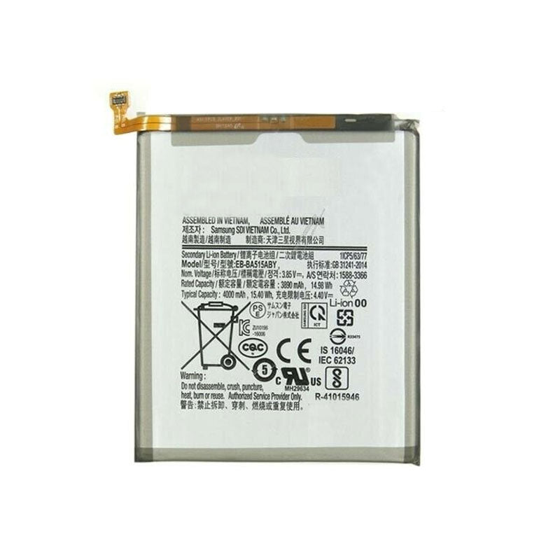 Eb-BA515 Battery Replacement 4000mAh Galaxy A51 2020 A515