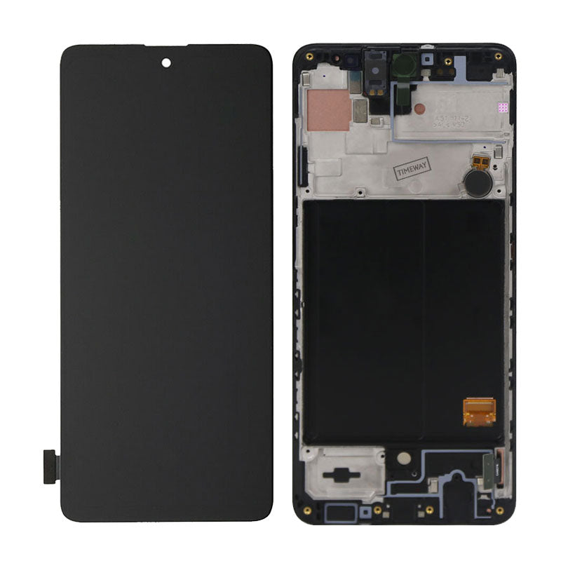 LCD Digitizer Screen Assembly with Frame Service Pack for Galaxy A51 2020 A515