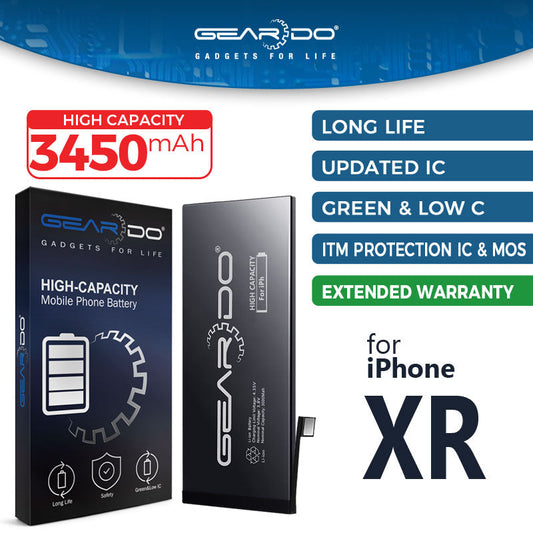 Premium Geardo Battery High Capacity 3450mAh for iPhone XR